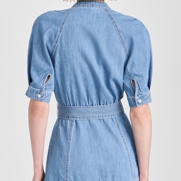 Veronica Beard Jean Kanika Belted Denim Dress - M - Picture 4 of 11